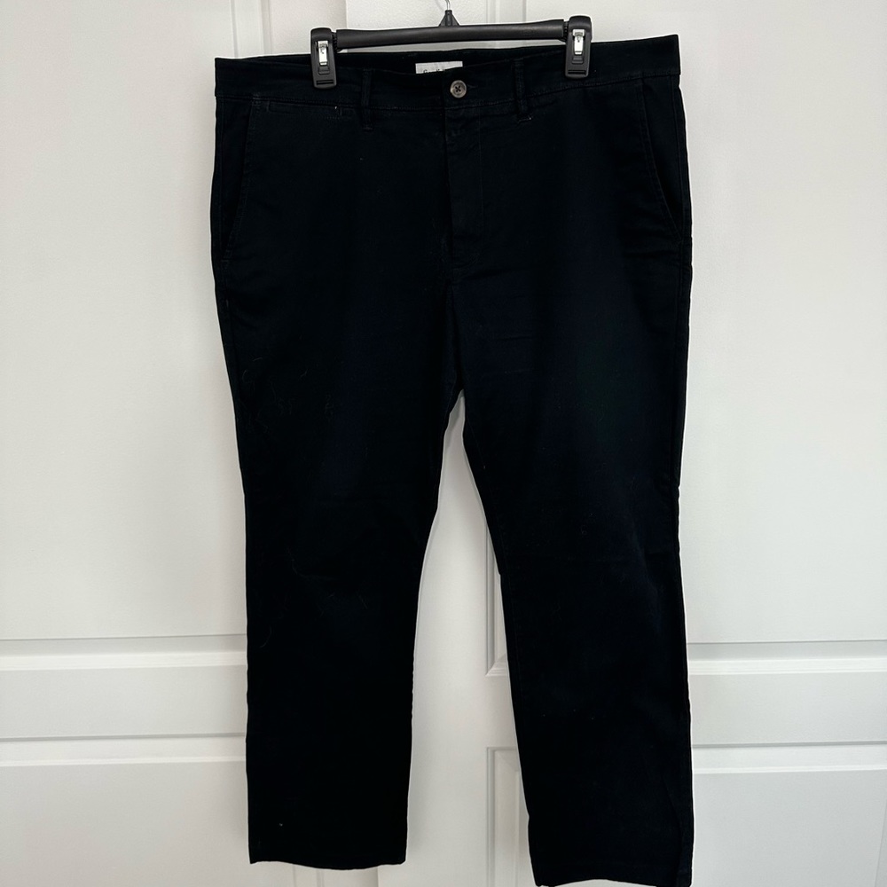 Goodfellow Black Straight-Fit Chino Pants